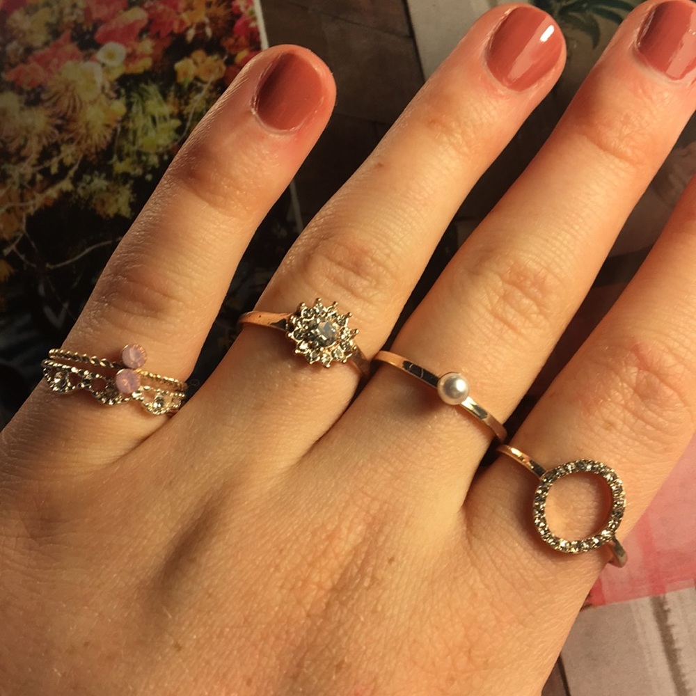 Set of 5 rings🌸